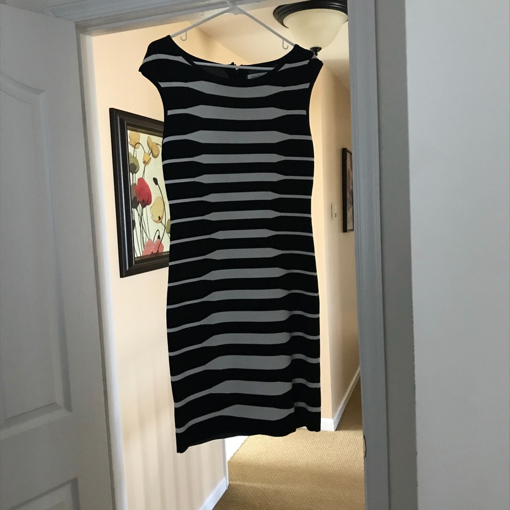 Sexy black and white dress M Calvin Klein